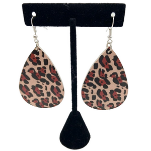 🍭6/$30 Leopard teardrop dangle earrings